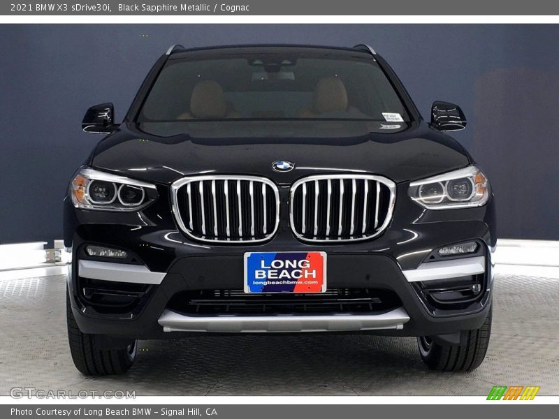 Black Sapphire Metallic / Cognac 2021 BMW X3 sDrive30i
