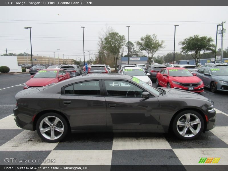 Granite Pearl / Black 2018 Dodge Charger SXT Plus