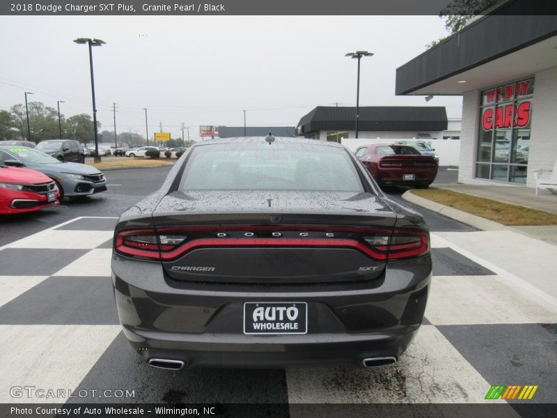 Granite Pearl / Black 2018 Dodge Charger SXT Plus