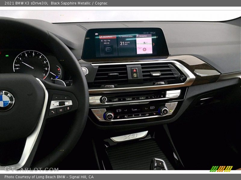 Black Sapphire Metallic / Cognac 2021 BMW X3 sDrive30i