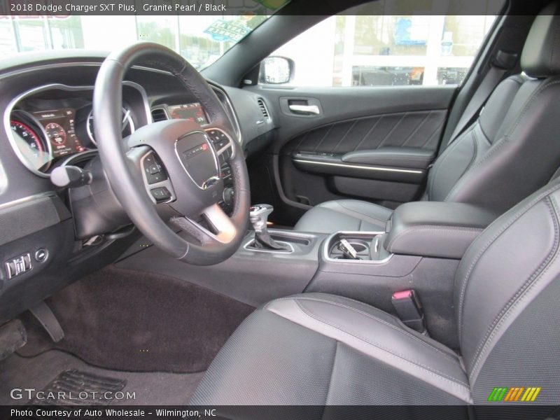 Granite Pearl / Black 2018 Dodge Charger SXT Plus
