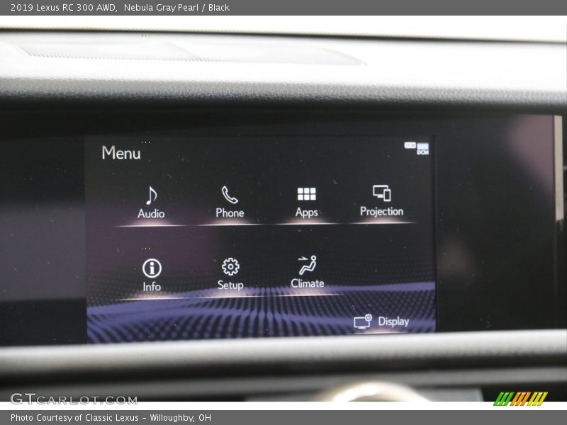 Nebula Gray Pearl / Black 2019 Lexus RC 300 AWD