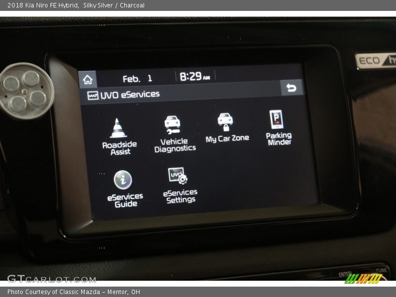 Silky Silver / Charcoal 2018 Kia Niro FE Hybrid