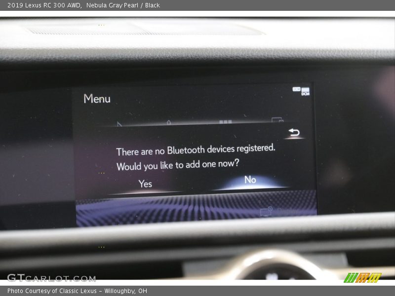 Nebula Gray Pearl / Black 2019 Lexus RC 300 AWD