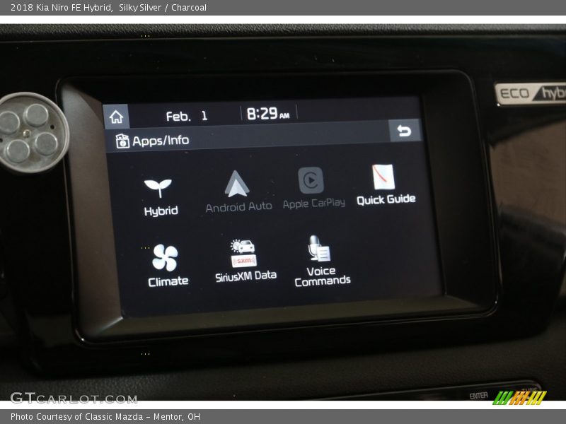 Silky Silver / Charcoal 2018 Kia Niro FE Hybrid