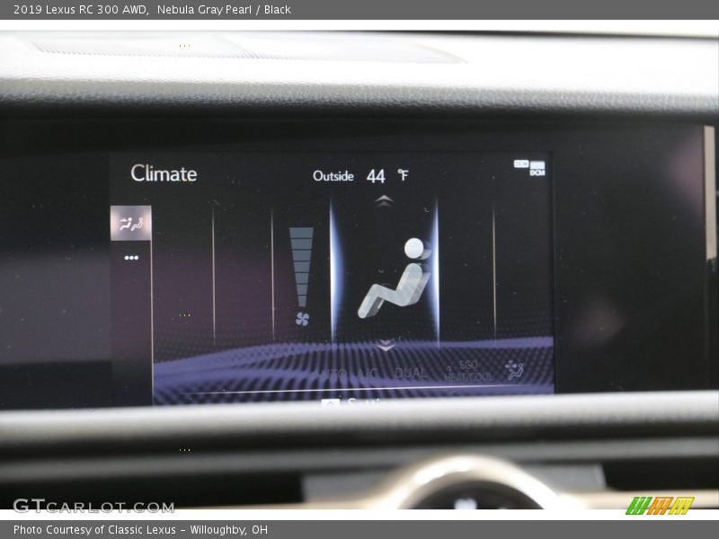 Nebula Gray Pearl / Black 2019 Lexus RC 300 AWD