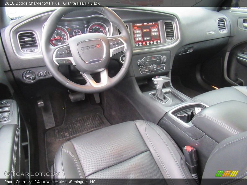 Granite Pearl / Black 2018 Dodge Charger SXT Plus