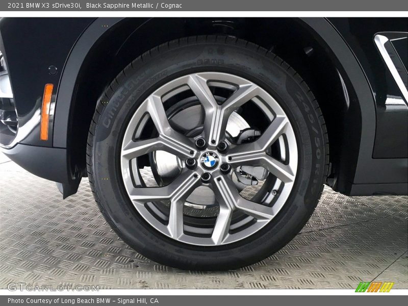 Black Sapphire Metallic / Cognac 2021 BMW X3 sDrive30i
