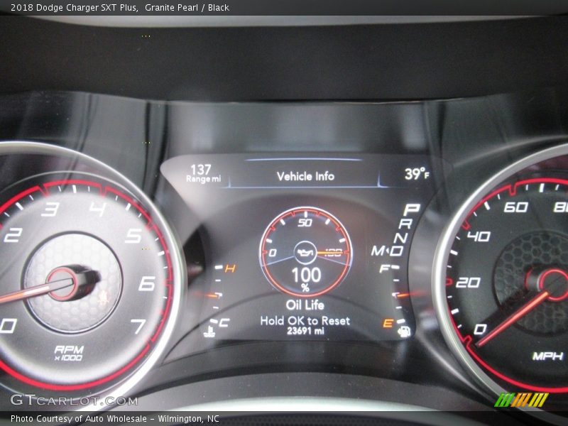 Granite Pearl / Black 2018 Dodge Charger SXT Plus