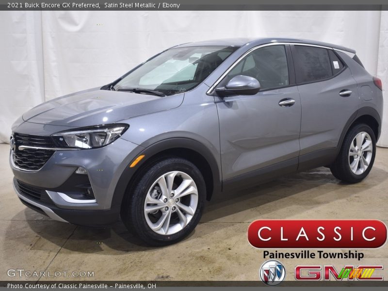 Satin Steel Metallic / Ebony 2021 Buick Encore GX Preferred