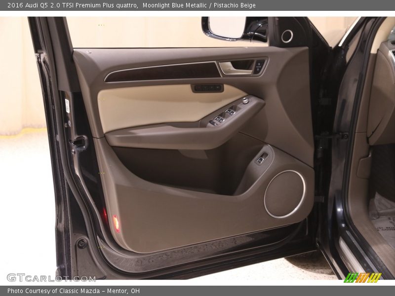 Moonlight Blue Metallic / Pistachio Beige 2016 Audi Q5 2.0 TFSI Premium Plus quattro