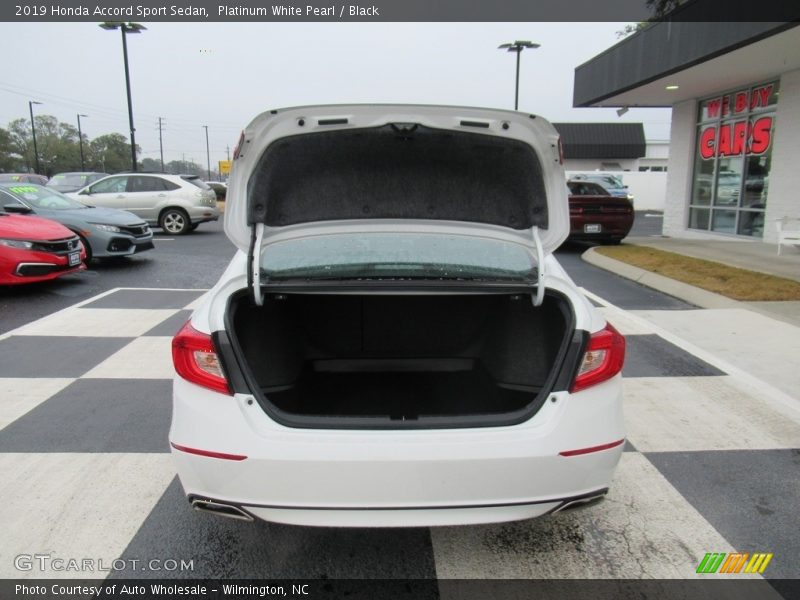 Platinum White Pearl / Black 2019 Honda Accord Sport Sedan
