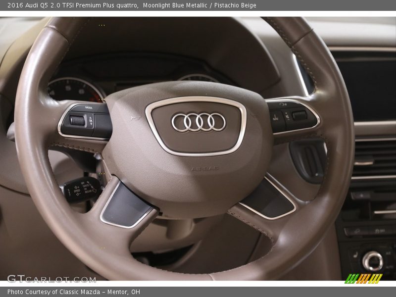 Moonlight Blue Metallic / Pistachio Beige 2016 Audi Q5 2.0 TFSI Premium Plus quattro
