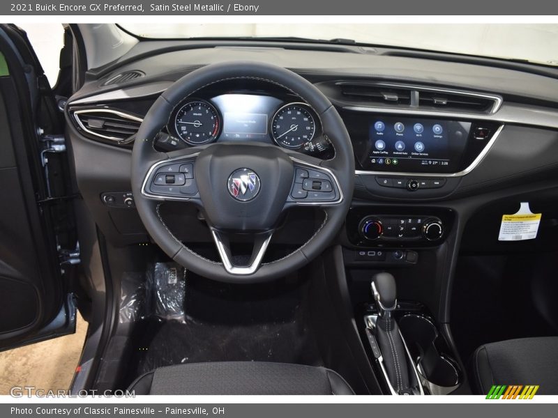 Satin Steel Metallic / Ebony 2021 Buick Encore GX Preferred