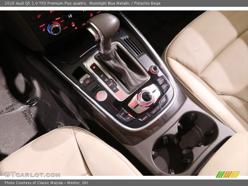 Moonlight Blue Metallic / Pistachio Beige 2016 Audi Q5 2.0 TFSI Premium Plus quattro