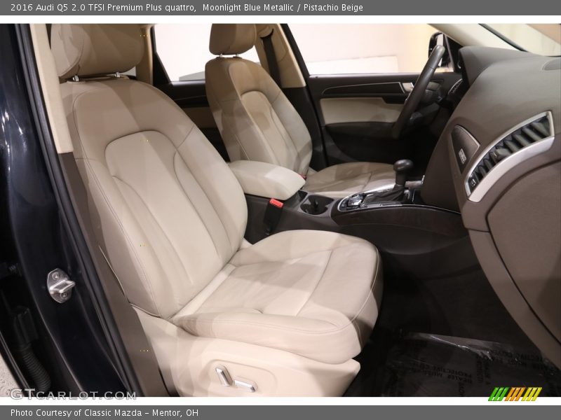 Moonlight Blue Metallic / Pistachio Beige 2016 Audi Q5 2.0 TFSI Premium Plus quattro