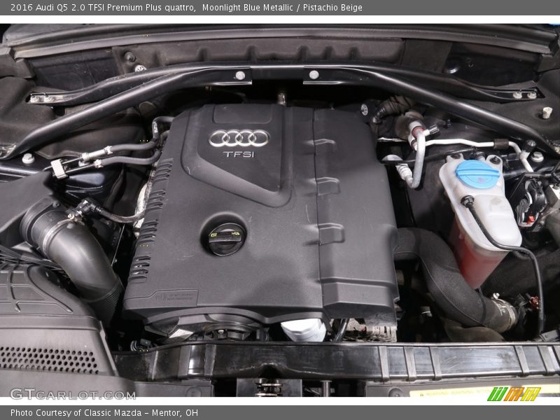 Moonlight Blue Metallic / Pistachio Beige 2016 Audi Q5 2.0 TFSI Premium Plus quattro