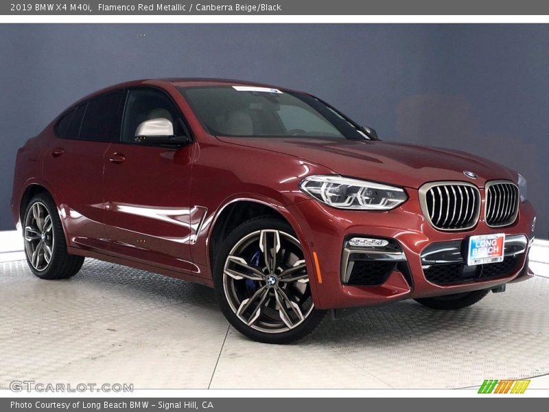 Flamenco Red Metallic / Canberra Beige/Black 2019 BMW X4 M40i