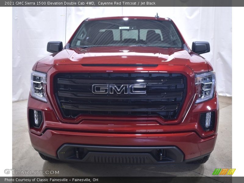 Cayenne Red Tintcoat / Jet Black 2021 GMC Sierra 1500 Elevation Double Cab 4WD