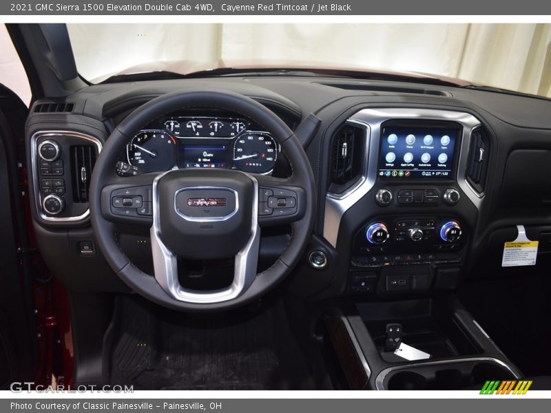 Cayenne Red Tintcoat / Jet Black 2021 GMC Sierra 1500 Elevation Double Cab 4WD