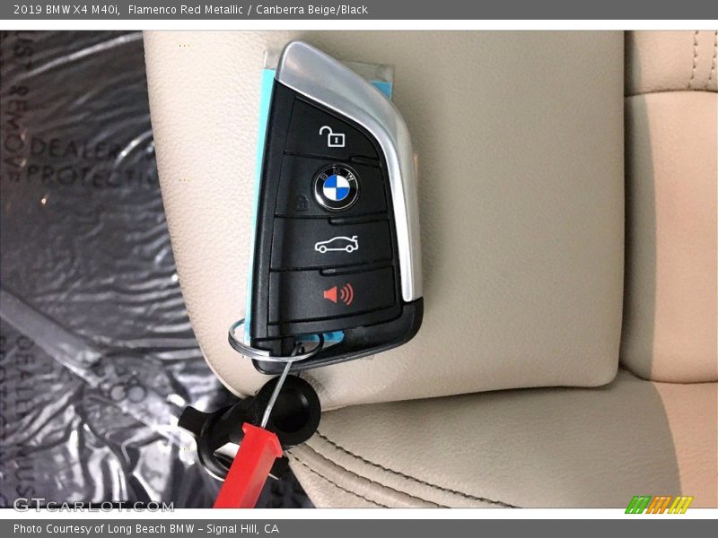 Flamenco Red Metallic / Canberra Beige/Black 2019 BMW X4 M40i