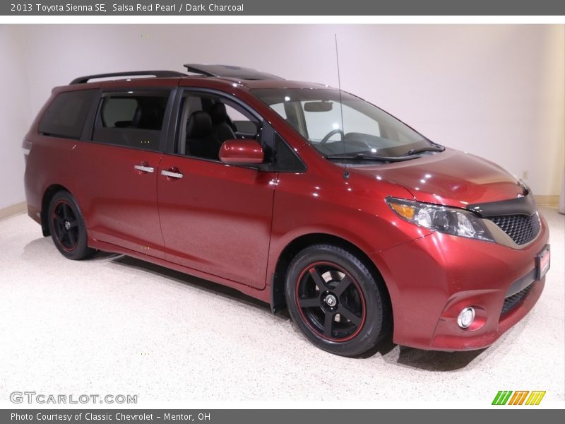 Salsa Red Pearl / Dark Charcoal 2013 Toyota Sienna SE