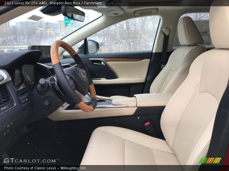 Matador Red Mica / Parchment 2021 Lexus RX 350 AWD