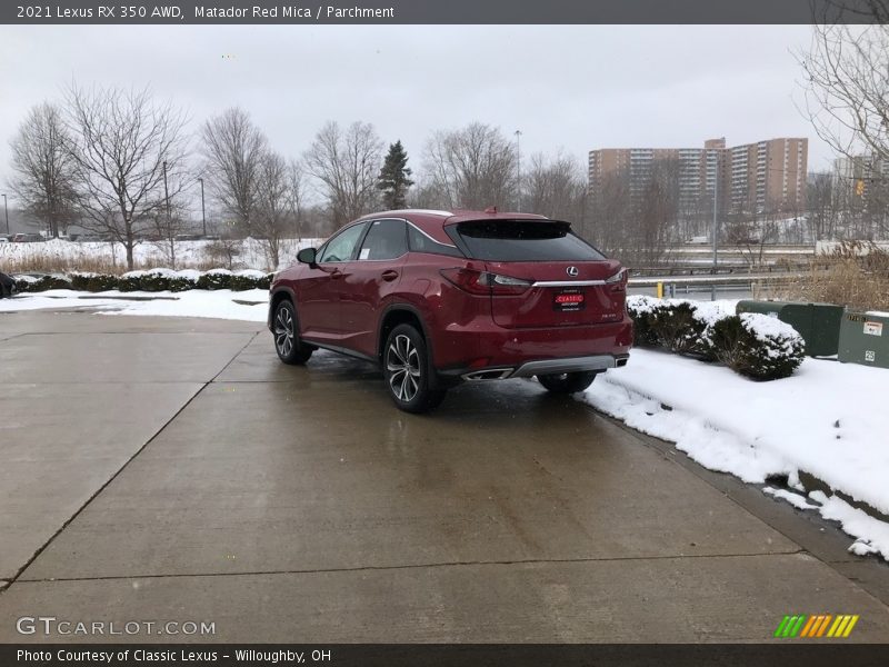 Matador Red Mica / Parchment 2021 Lexus RX 350 AWD