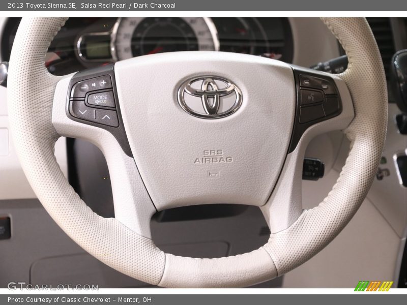 Salsa Red Pearl / Dark Charcoal 2013 Toyota Sienna SE