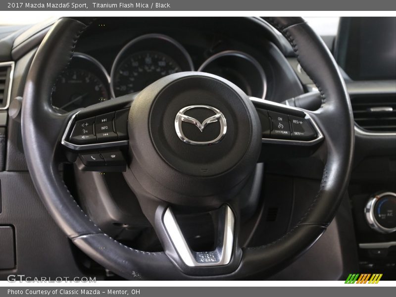Titanium Flash Mica / Black 2017 Mazda Mazda6 Sport