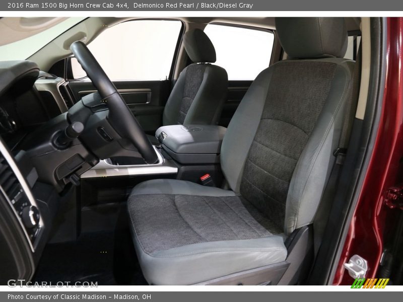 Front Seat of 2016 1500 Big Horn Crew Cab 4x4
