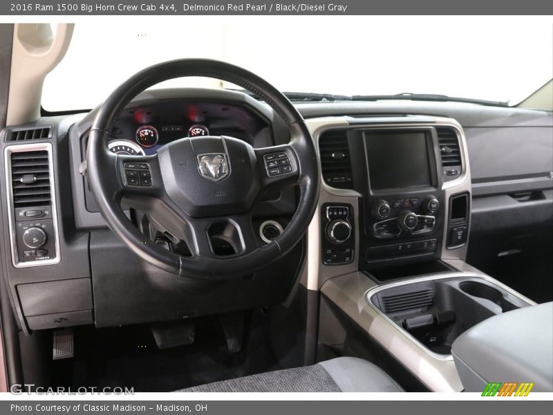 Dashboard of 2016 1500 Big Horn Crew Cab 4x4
