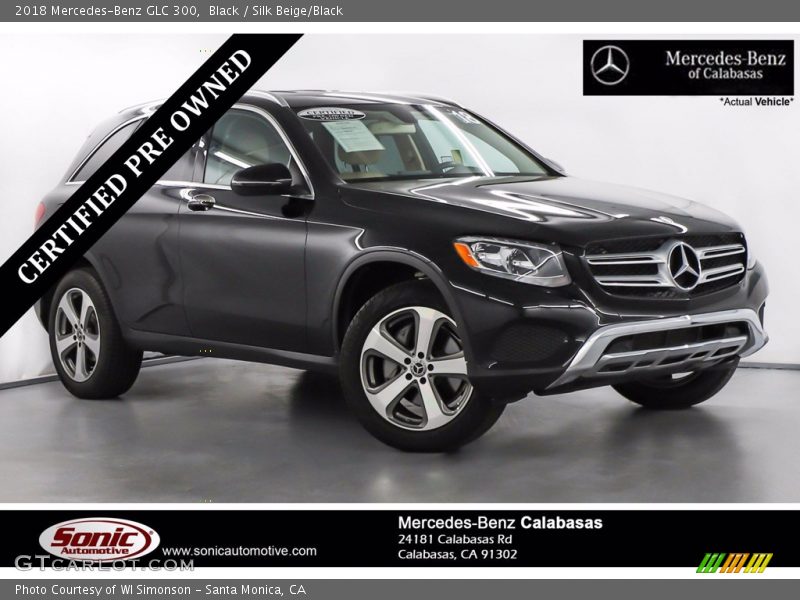 Black / Silk Beige/Black 2018 Mercedes-Benz GLC 300