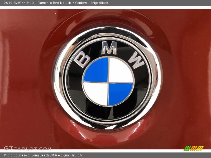 Flamenco Red Metallic / Canberra Beige/Black 2019 BMW X4 M40i