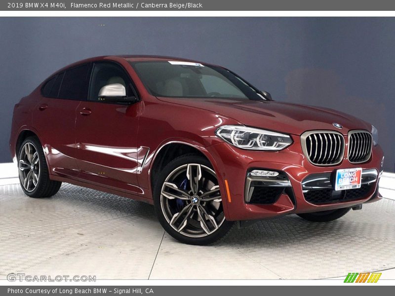 Flamenco Red Metallic / Canberra Beige/Black 2019 BMW X4 M40i