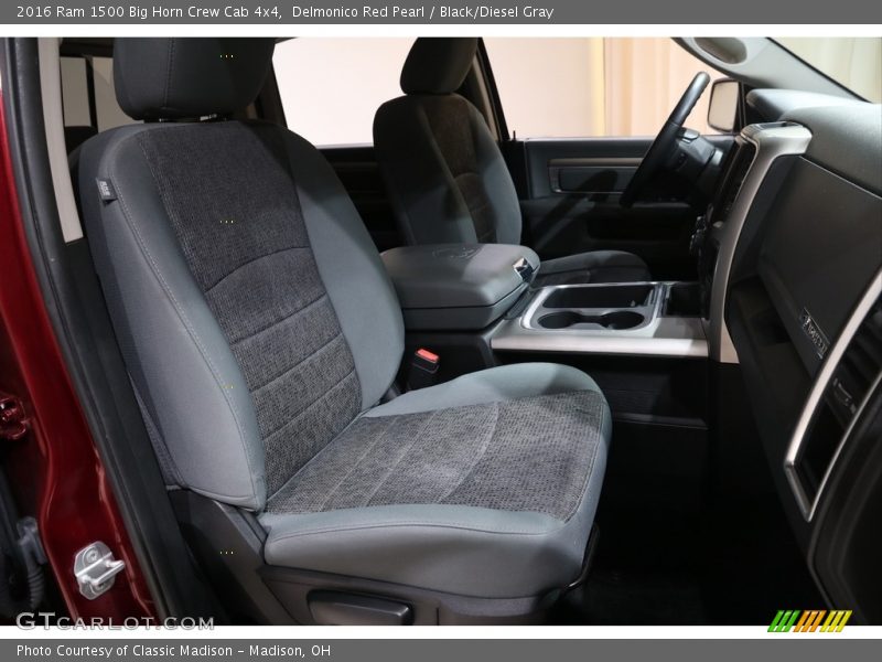 Front Seat of 2016 1500 Big Horn Crew Cab 4x4