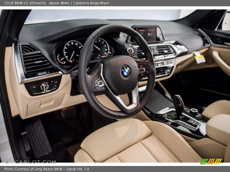 Alpine White / Canberra Beige/Black 2018 BMW X3 xDrive30i