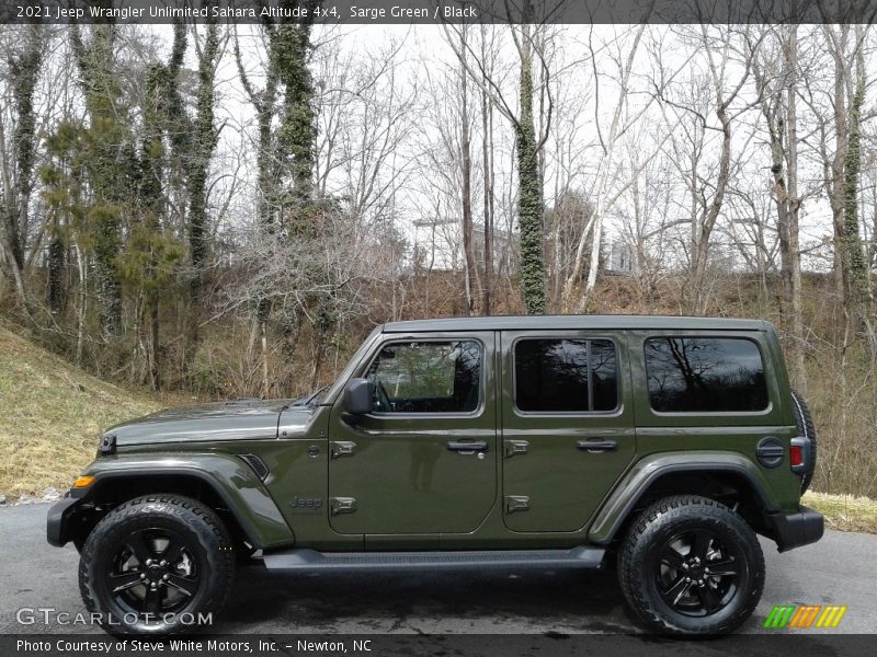 Sarge Green / Black 2021 Jeep Wrangler Unlimited Sahara Altitude 4x4