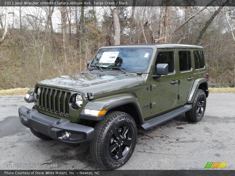Sarge Green / Black 2021 Jeep Wrangler Unlimited Sahara Altitude 4x4