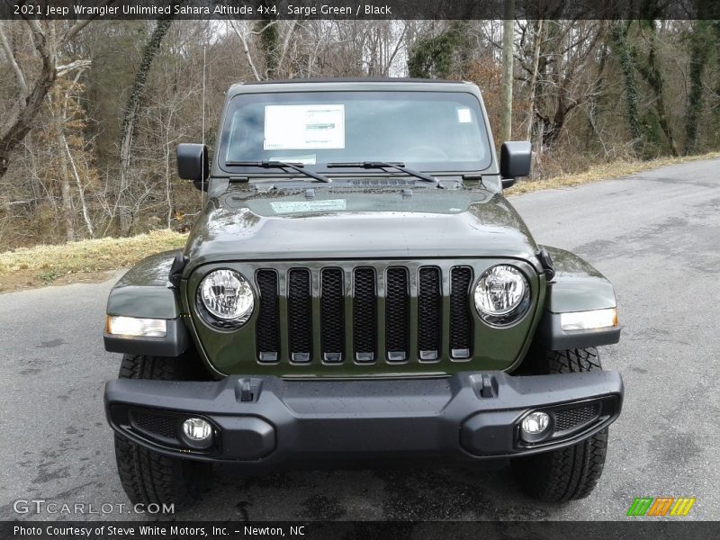 Sarge Green / Black 2021 Jeep Wrangler Unlimited Sahara Altitude 4x4