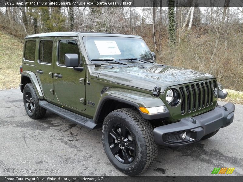 Front 3/4 View of 2021 Wrangler Unlimited Sahara Altitude 4x4