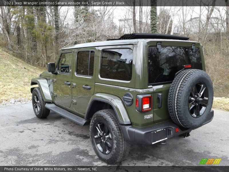 Sarge Green / Black 2021 Jeep Wrangler Unlimited Sahara Altitude 4x4