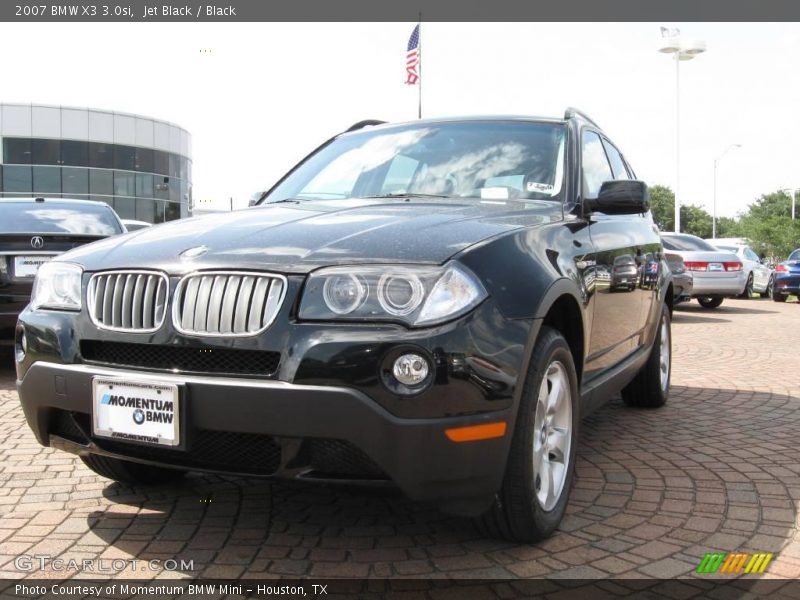 Jet Black / Black 2007 BMW X3 3.0si