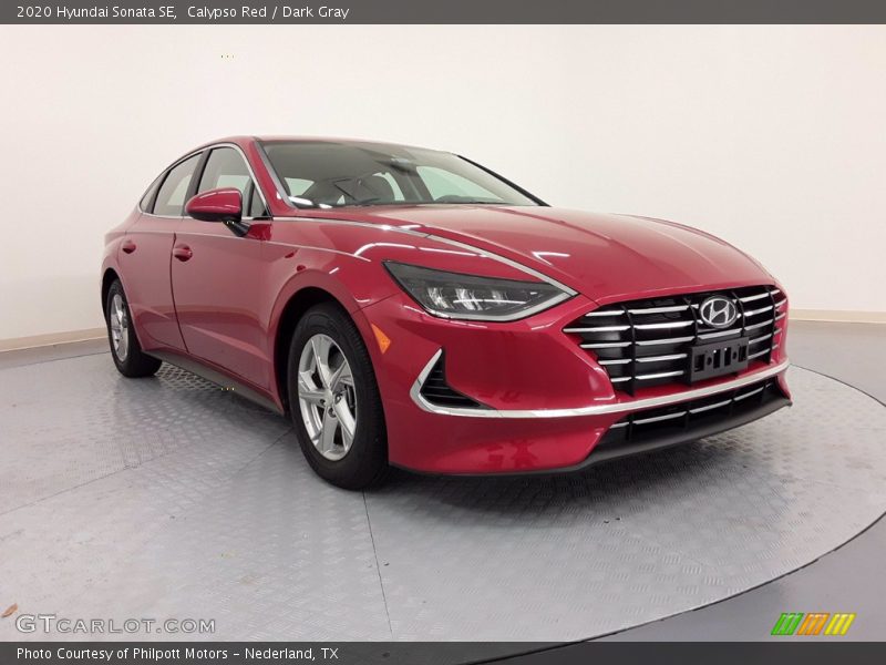 Calypso Red / Dark Gray 2020 Hyundai Sonata SE