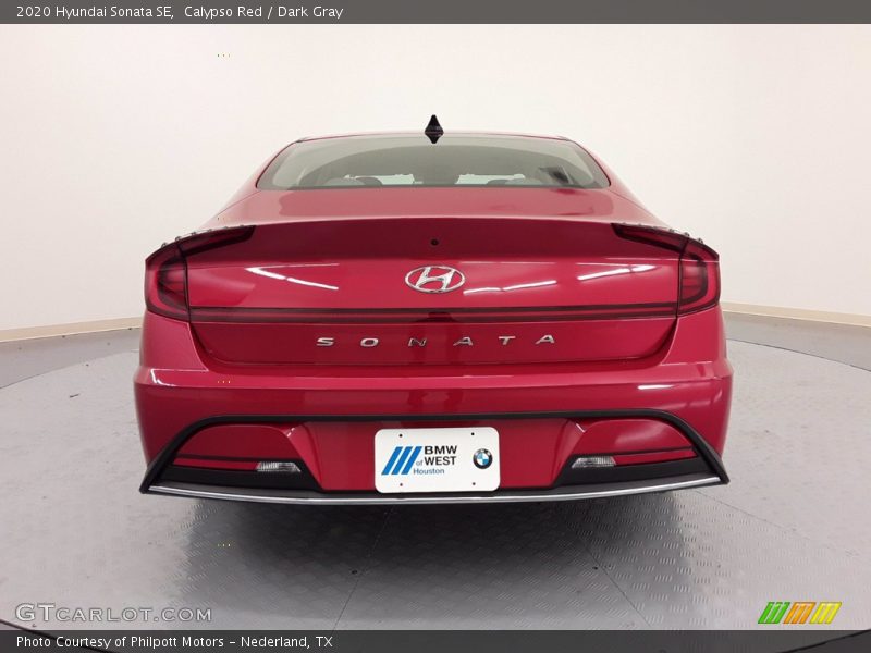 Calypso Red / Dark Gray 2020 Hyundai Sonata SE