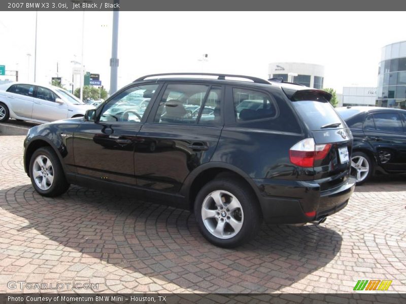 Jet Black / Black 2007 BMW X3 3.0si