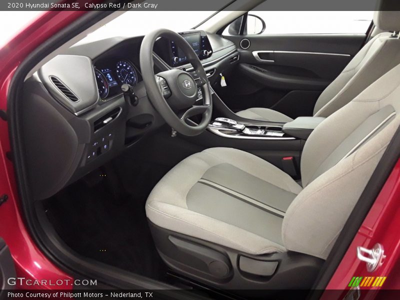 Calypso Red / Dark Gray 2020 Hyundai Sonata SE