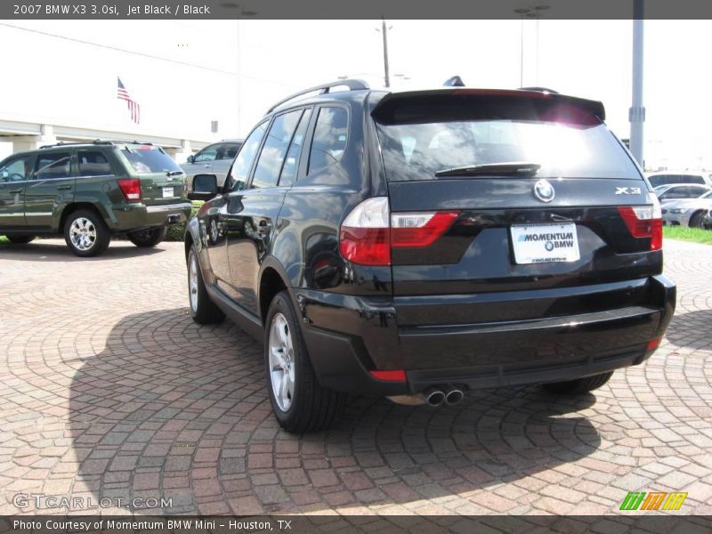 Jet Black / Black 2007 BMW X3 3.0si