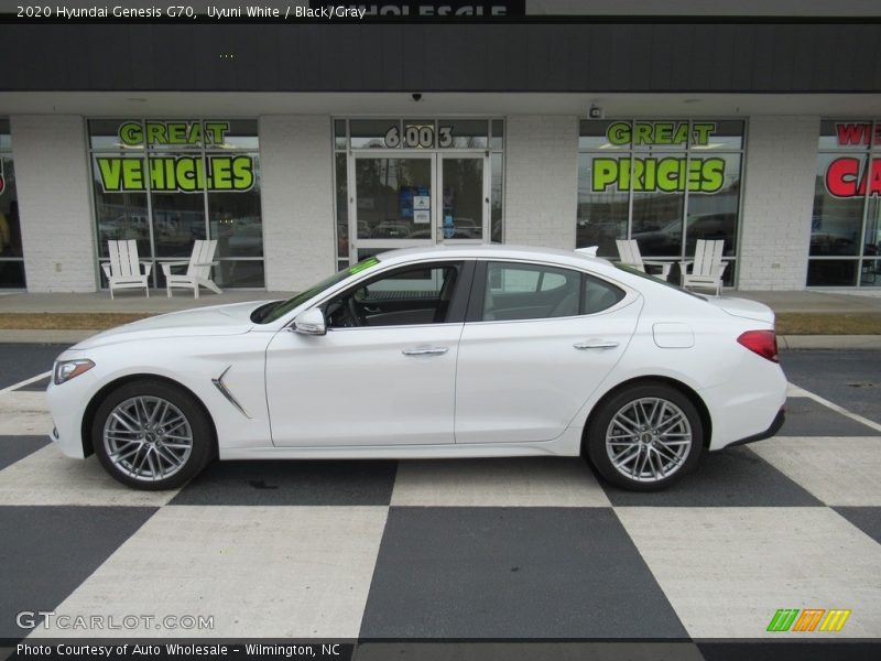 Uyuni White / Black/Gray 2020 Hyundai Genesis G70