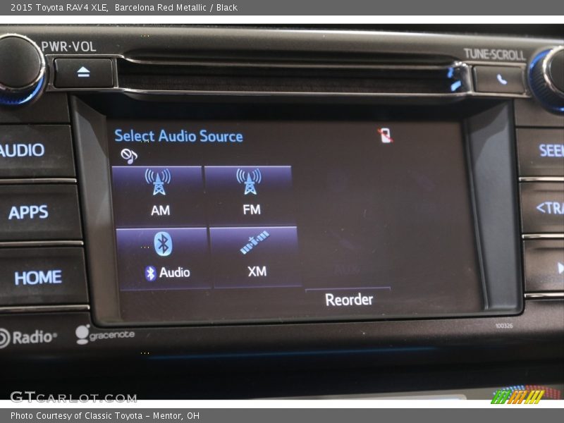 Barcelona Red Metallic / Black 2015 Toyota RAV4 XLE